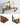 VASAGLE Raft de perete, set 3 bucati de 30, 35 si 40 cm, 2 moduri de montare, maro rustic si negru